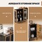Costway Farmhouse Buffet Sideboard Console Table Cupboard with Metal Mesh Doors & Cabinets